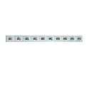 Simple 10-Light Vanity Strip - Chrome