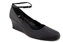 Via Uno ladies leather ankle strap wedge shoe. Free UK P&P. Sale price &pound;29.99