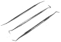 PKG (3) Stainless Steel Better Grade DENTAL TOOLS