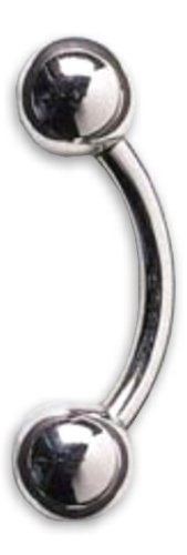 16ga. 3/8 Curved Barbell