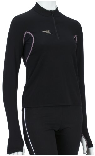 Diadora Running Damen L/S Winter Laufshirt, schwarz