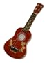 Hula Girl and Palm Tree Ukulele 17 Inch