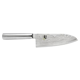 Shun Steel 7-Inch Wide Santoku Knife by Shun