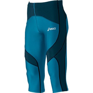 アシックス ランニングニータイツ XTR494 ブラック/フォレストネイ ユニセックス