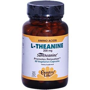 Country Life L-theanine, 200 mg,  60-Count