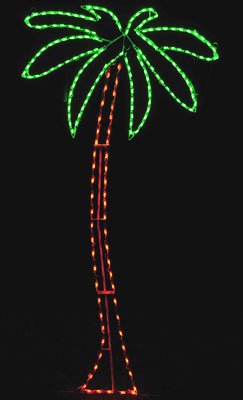 Lighted Holiday Display 633-LED Palm Tree – LED