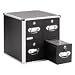 Electronics : Vaultz 4-Drawer CD Cabinet, 15 1/2in.H x 14 1/2in.W x 15 1/2in.D, Black