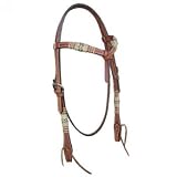 Crossover Headstall with Rawhide Accent