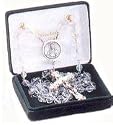 ST JOHN VIANNEY ROSARY CRYSTAL BEAD