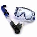 Aqua Tetra Mask and Aqua Dry Snorkel Set - Clear/Black