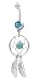 Aqua Dream Catcher Navel Ring Belly Rings Body Jewelry