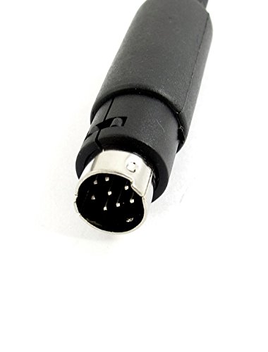 2Pcs Black DIN 8Pin Male Plug Socket Audio Vodel Adapter Connector