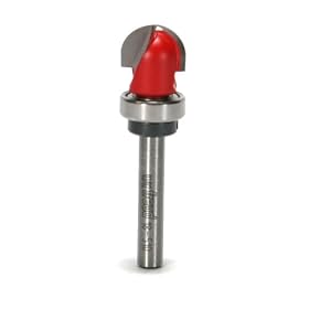 Freud 18-510 5/8" Diameter X 7/16" Top Bearing Round Nose Bit (1/4" Shank)