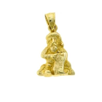 Cheap Girls Jewelry Dazzlers Solid 14k Gold 3D Santa Clause Charm Pendant Available in three colors from jewelsberry (weights: 3.7 grams only) For Sale