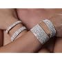 Rhinestone Stretch Bracelet 2 3 5 or 10 Rows Austrian Crystal Evening Wear Clubing