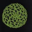 Emerald Green Hair Net Crocheted Hair Bun Cover- MEDIUM