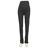 マタニティ専用　ベーシックタイプのくしゅくしゅ美脚レギンス/ショートサイズ　トールサイズ対応 (L（股下86cm）, ブラック)