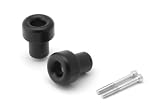 98-04 Kawasaki ZX6R ZX9R ZX12R NoCut BLK Frame Sliders