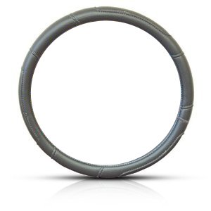 Gray Synthetic Leather Steering Wheel Covers