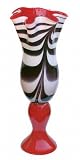 Beautiful Glass Vase Made By Krosno Jozefina, Hand Made in Poland -- 36