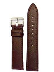 Watch Strap Genuine Oil Treated Leather Brown 18 millimeters