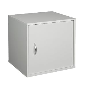 Reviews ClosetMaid 920200 Qubemates Cube Laminate Organizer with Door, White Picture