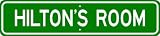 HILTON ROOM SIGN - Personalized Gift Boy or Girl, Aluminum