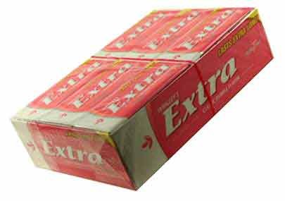 Extra Bubble Gum Classic Sugarless Gum Plen - T - Pack (12 count) by Sugar-Free Candy