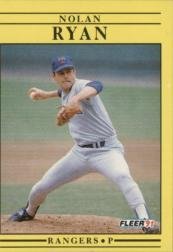 1991 Fleer Nolan Ryan Baseball Card #302 - Shipped In Protective Display Case!
