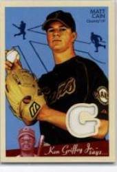 2008 Upper DeckGoudey Memorabilia #MC Matt Cain - San Francisco Giants (Piece of authentic game-used Jersey) (Baseball Cards)