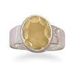 Oval Citrine Ring