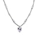 Purple Butterfly Necklace Made with SWAROVSKI ELEMENTS Crystals and Pearls Sterling Silver image 1