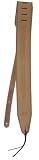 Seagull Tan Suede Guitar Strap with Embossed Tribal Design