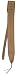 Seagull Tan Suede Guitar Strap with Embossed Tribal Design