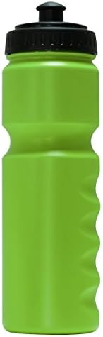 Aurelius BPA Free Sport Bicycle Water Bottle with Leak Proof Pull/Push Cap,26.5 Ounce Capacity,Finger Grips(Green)