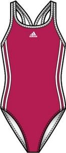 Adidas M&auml;dchen Badeanzug I 3SA 1 Piece, strawberry/white, 176, V34959-176