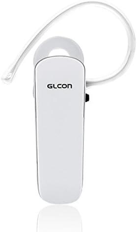 GLCON® G-06 White Mini Lightweight Stereo Wireless Bluetooth BT Headset Headphones Earbuds Earphone Earpiece, with Dual Pairing, Noise Cancellation, Echo Cancellation, Easy Wheel Knob Remote Volume Control, and with Microphone Mic, Slave Earbud for Apple iPhone 6/6 plus/5S/5C/5, iPhone 4/4s, iPad air/nano,iPod, Samsung Galaxy S5,S4,S3, Galaxy note 4, 3 ,2, LG, Sony, Microsoft, Nokia, Palm, Blackberry, HTC and Other Android Cell Phone, Bluetooth Devices