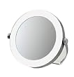 Portable Single Sided Lighted Makeup 5X Mirror, Battery Operated