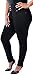 Eunina Women's Plus Size High Waisted Stretch Skinny Jeans Black