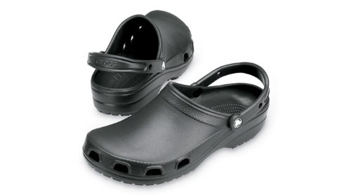 Crocs Silver Relief Unisex Footwear Medical, Size: 7 D(M) US Mens / 9 B(M) US Womens, Color: Black/Black