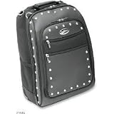 Saddlemen Roller W Chrome Studs Sissy Bar Bag Luggage SDP2500DS (18H x 14W X 9.5D) by Saddlemen