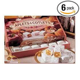 Liberty Orchards Aplets and Cotlets, 9-Ounce Boxes (Pack of 6)