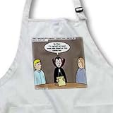 Rich Diesslins Funny Religious Light Cartoons - Dracula on the Church Outreach Committee - Aprons