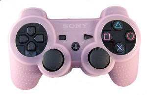 Pink Silicone Skin for Sony PlayStation 2 or 3 Controller by Vortex (TM)