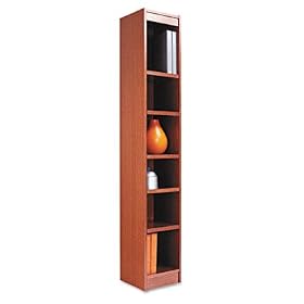 6 Shelf Bookcase - Medium Oak by United Stationers