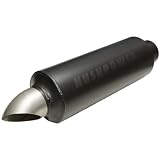 Hushpower 13516101 Pro Series Muffler - 3.50 Center In / 3.50 Center Turn Down Out - Moderate Sound