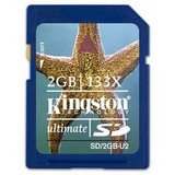KINGSTON TECHNOLOGY FLASH SD-2GB-U 2GB ULTIMATE SECURE DIGITAL CARD SD 120X