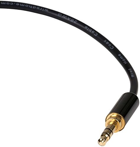 Audtek Electronics 35SS06 3.5mm Stereo Male to Male Slim Shell Audio Cable 6 ft.