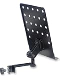 Stagg MUS-ARM 1 Clamp Mechanism Attachable Small Music Stand with Lockscrew - Black