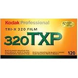 Kodak Tri-X Pan 400, TX 120 Black & White Negative Film ISO 400, 120 Size, Pack of 5, (Made in USA for International Use)
